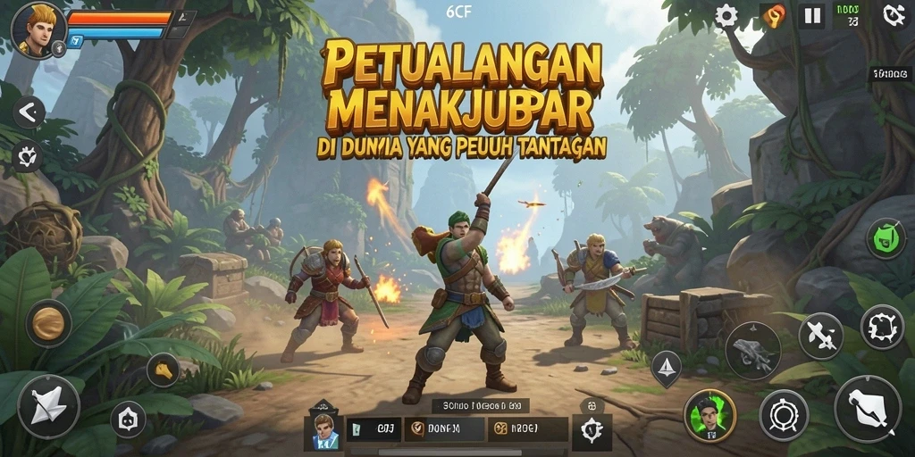 Gameplay 6CF yang mendebarkan dan penuh tantangan.