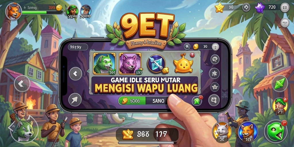 Tangkapan layar menggambarkan gameplay seru di 9ET.