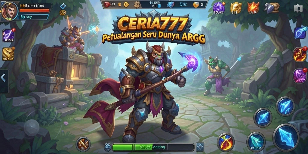 Tampilan gameplay ARPG CERIA777 yang mendebarkan dan seru.
