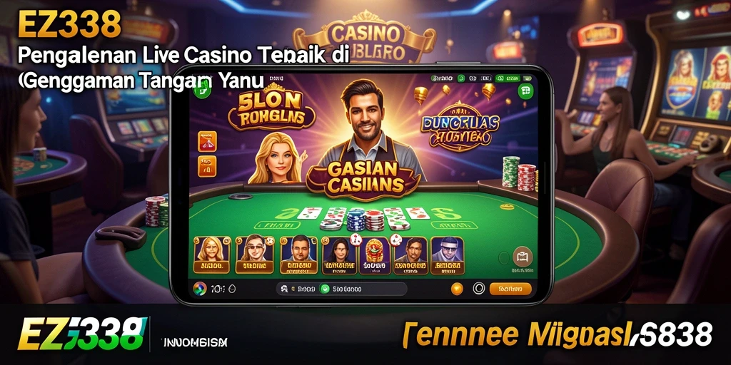Tampilan gameplay Live Casino yang memukau dengan dealer profesional.