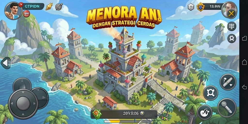 Screenshot GTPIDN menampilkan aksi mendebarkan dalam gameplay Tower Defense.