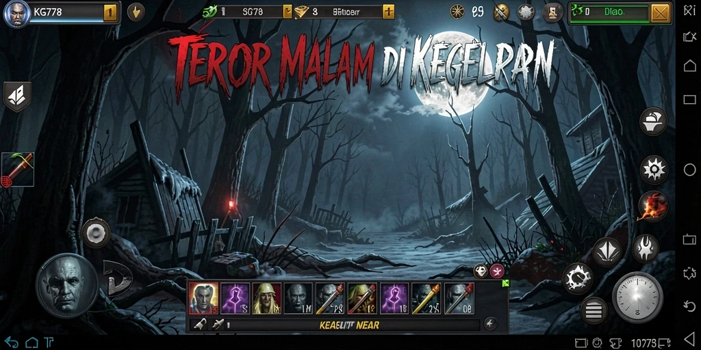 Tampilan gameplay KG778 yang mendebarkan dan mencekam.