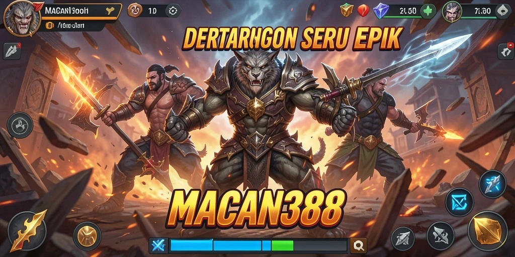 Tampilan dramatis dari pertarungan epik di MACAN388.