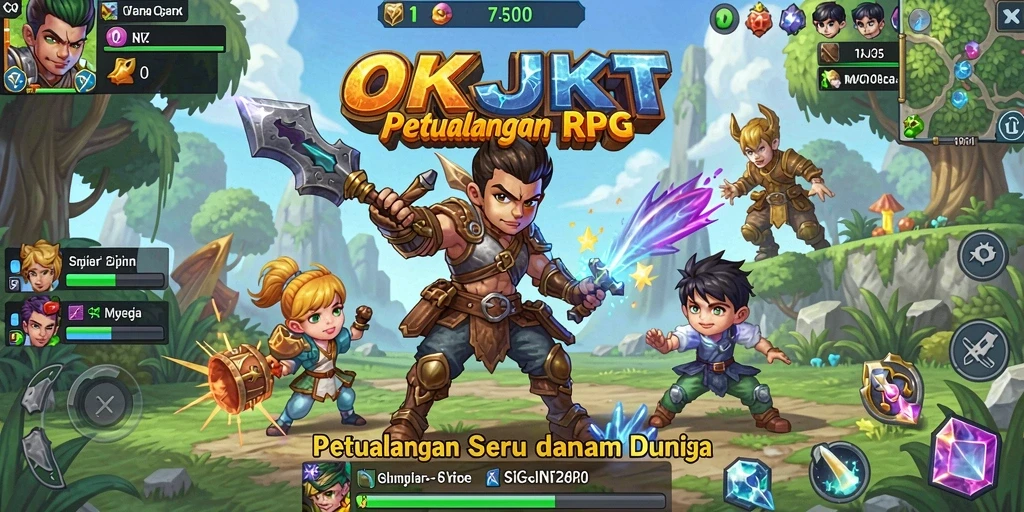 Tampilan gameplay RPG seru dari OKJKT yang memikat.